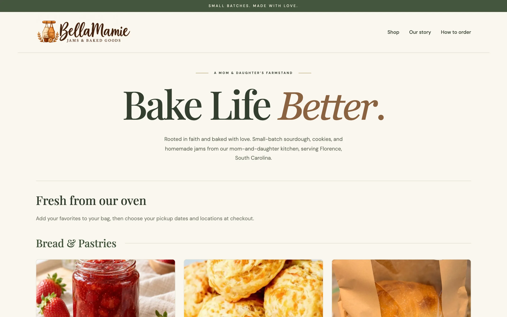BellaMamie online store